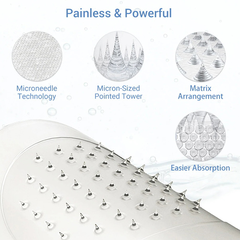 Microneedle Patch Eye - 1 par ácido microagulha remendos para