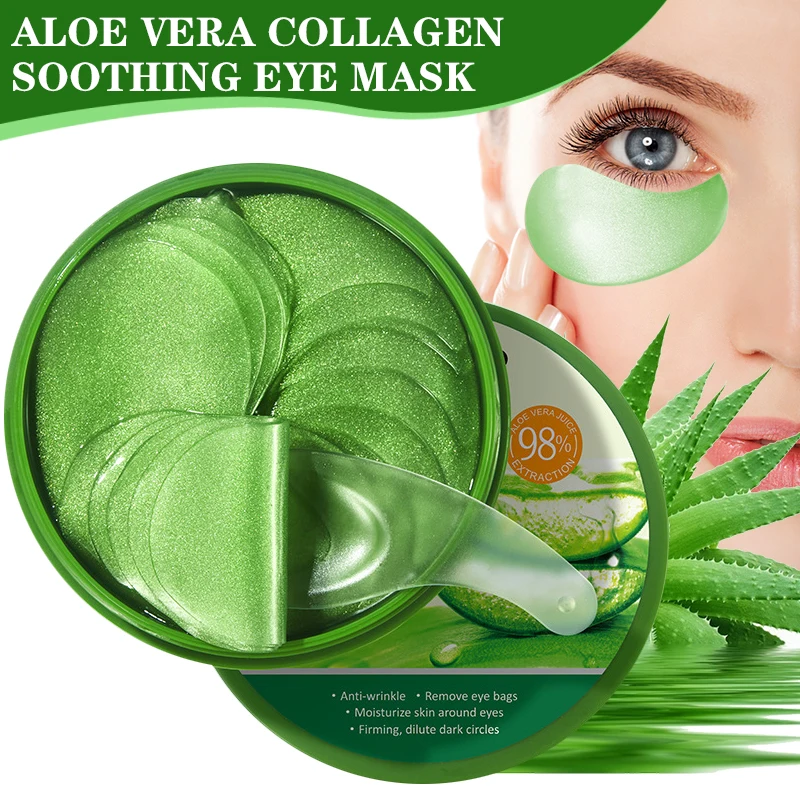 Microneedle Patch Eye - 60 pçs aloe vera colágeno máscara