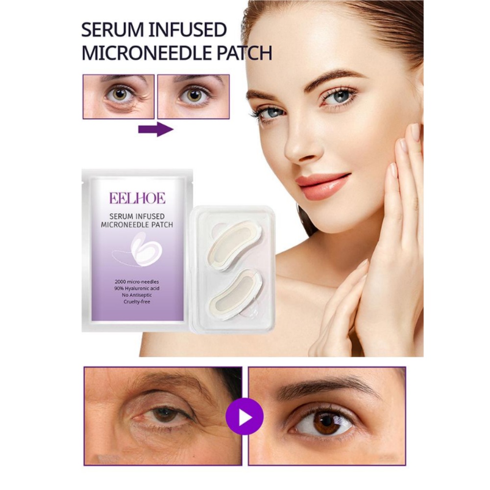 Microneedle Patch Eye - Máscara de Olhos com Microagulhas, Patch
