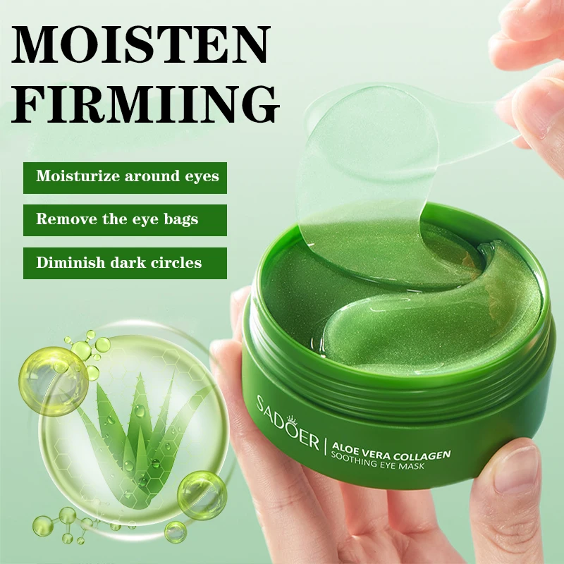 60 pçs aloe vera colágeno másc - Microneedle Patch Eye avaliação e preço