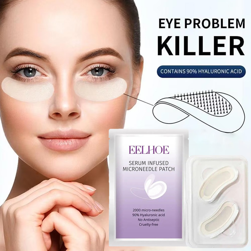 1 par de máscara de microagulh - Microneedle Patch Eye avaliação e preço